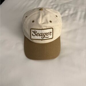 Seager Cream and Brown Cap